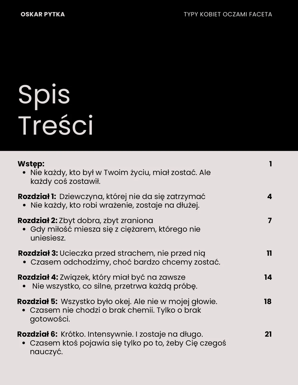 Spis treści ebooka